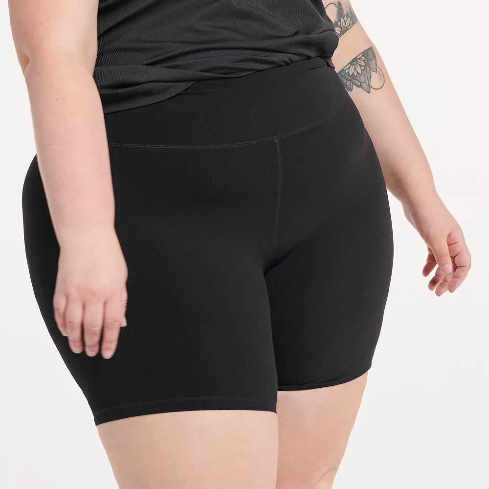 Plus Size FLX Affirmation High-Waisted Bike Shorts 1 Plus Size FLX Affirmation High-Waisted Bike Shorts