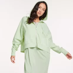 Women's FLX Embrace Fleece Boxy Zip-Up Hoodie