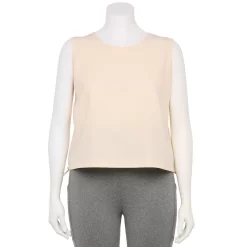 Plus Size FLX Cinch-Back Woven Tank