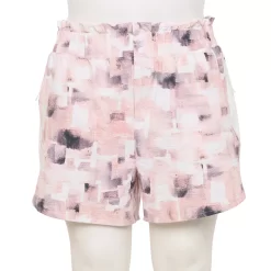 Plus Size FLX High-Rise Paper Bag Shorts