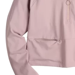 Women's FLX Quarter-Zip Crop Mockneck Jacket 7 Women's FLX Quarter-Zip Crop Mockneck Jacket -Flx 5585718 ALT4