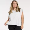Plus Size FLX Restore Shoulder-Tuck Sleeveless Top