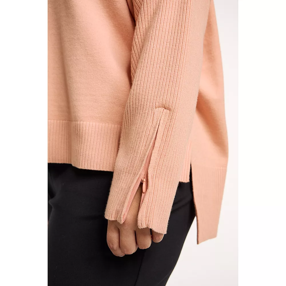 Plus Size FLX Hooded High-Low Sweater 3 Plus Size FLX Hooded High-Low Sweater - Image 3