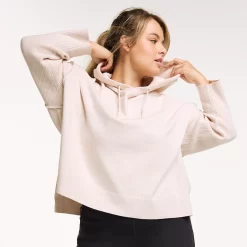 Plus Size FLX Hooded High-Low Sweater