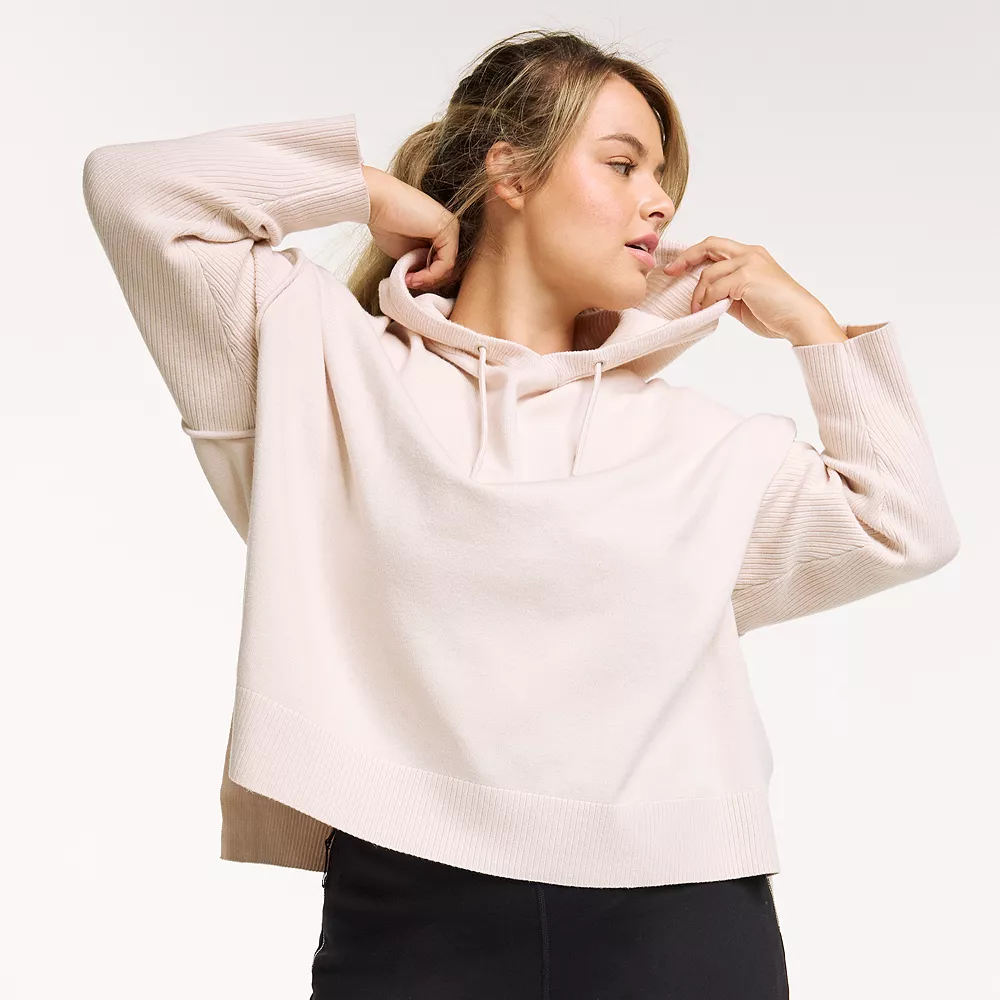 Plus Size FLX Hooded High-Low Sweater 1 Plus Size FLX Hooded High-Low Sweater