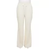 Plus Size FLX Ribbed High-Waisted Flared Sweater Pants