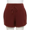 Plus Size FLX Ribbed High-Waisted Sweater Shorts