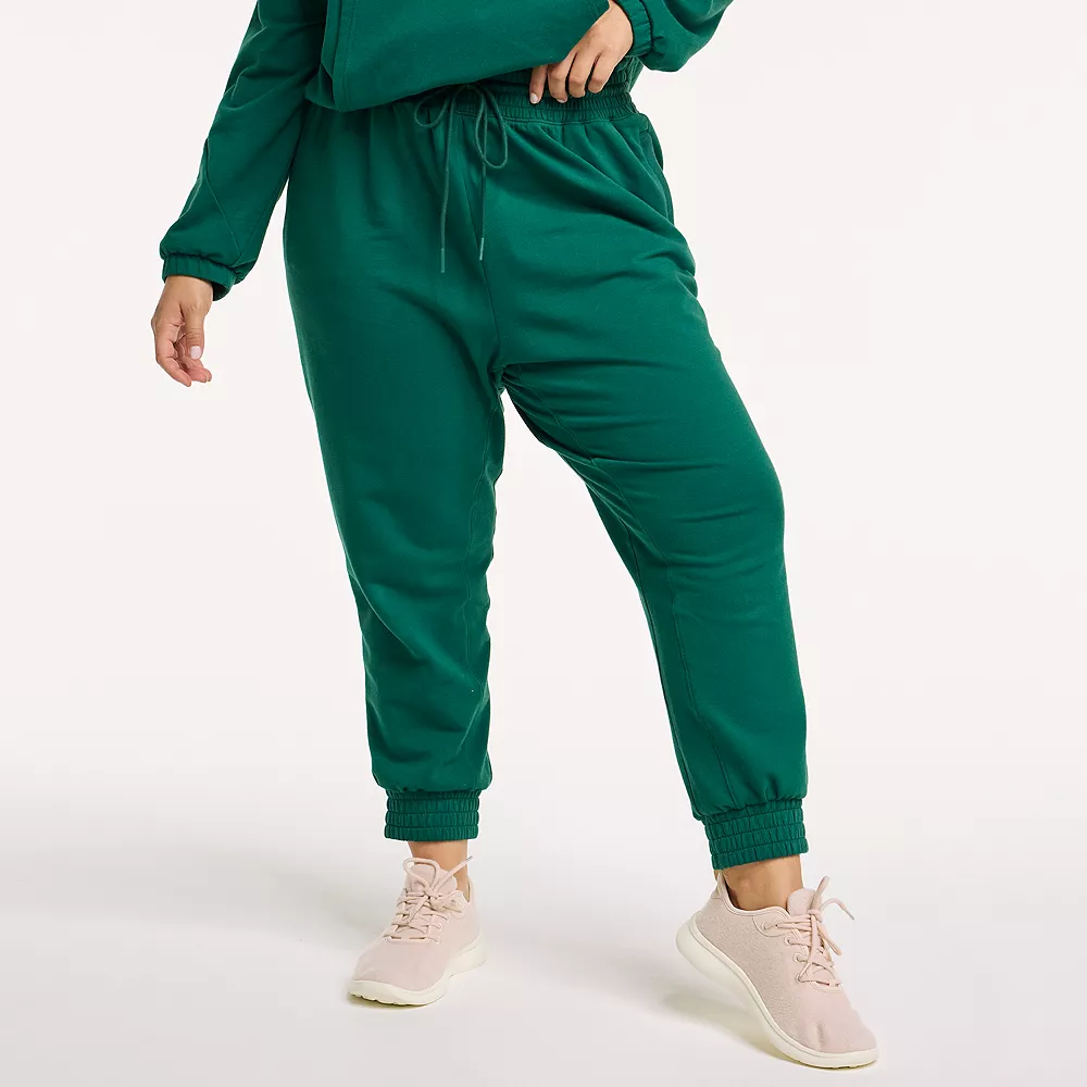 Plus Size FLX Paperbag High-Waisted Sweatpants 1 Plus Size FLX Paperbag High-Waisted Sweatpants